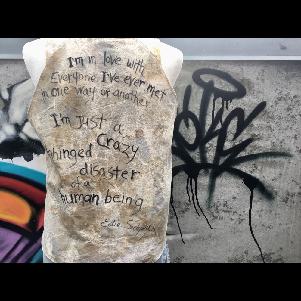 Wearable Art “Edie” Recycled Stage Backdrop Top - Picture 7 of 7